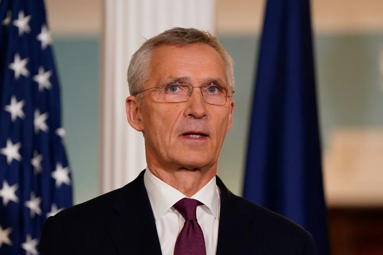 U.S. Secretary of State Antony Blinken holds a joint news conference with NATO Secretary General Jens Stoltenberg in Washington