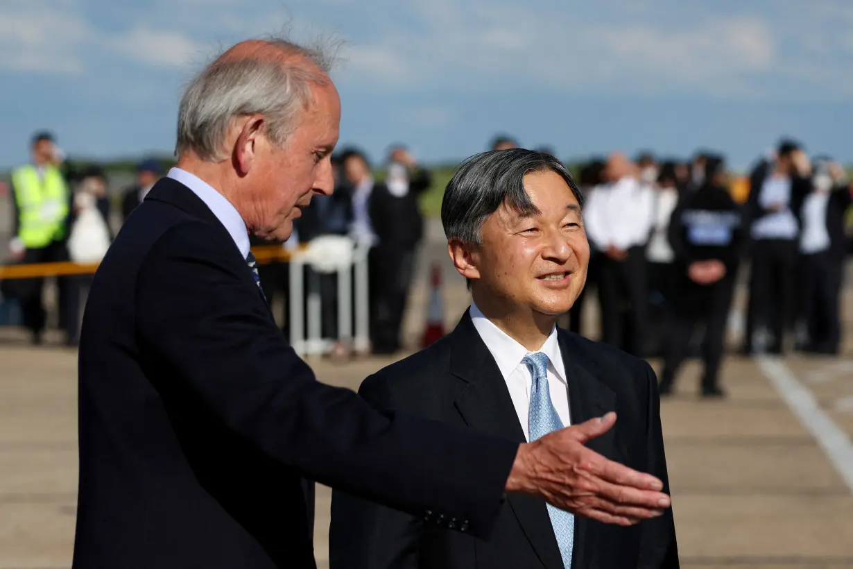 Japan's Emperor Naruhito and Empress Masako visit Britain