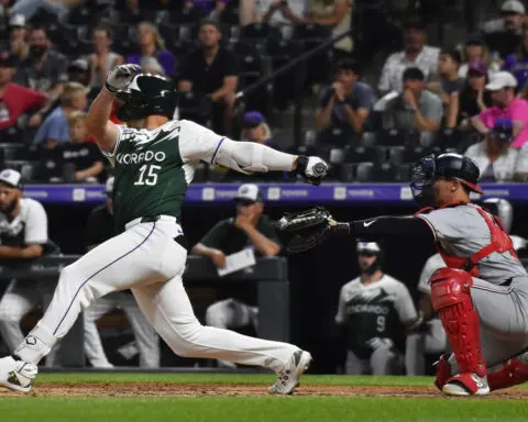 MLB roundup: Rockies win on 1st walk-off pitch clock violation