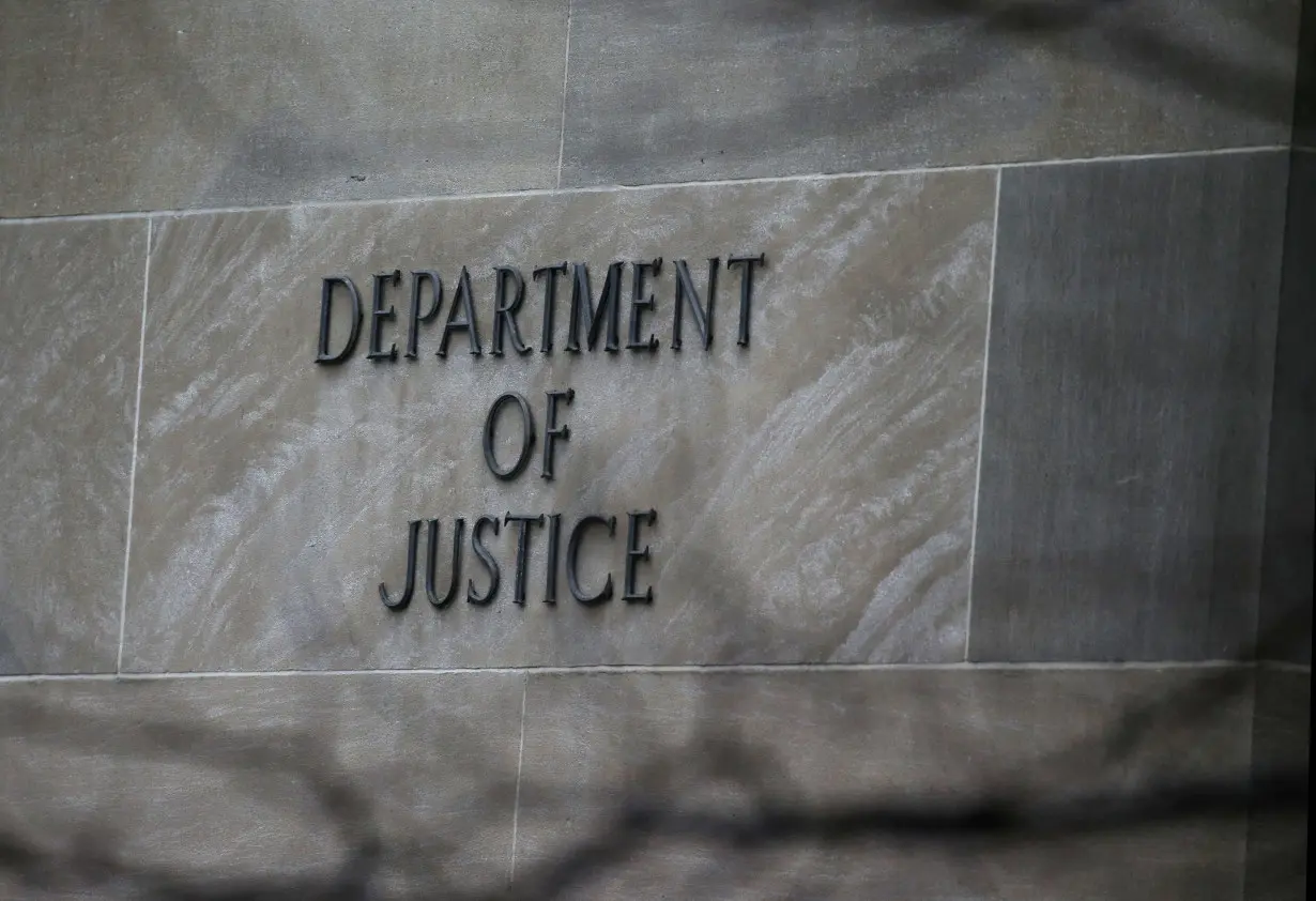 FILE PHOTO: The U.S. Department of Justice building is pictured in Washington