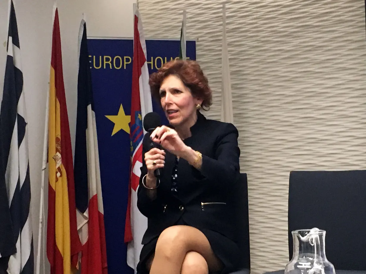 Cleveland Federal Reserve Bank President Loretta Mester speaks in London