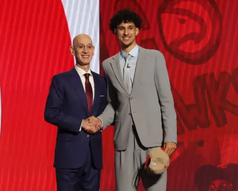 Hawks select Zaccharie Risacher No. 1 overall in 2024 NBA Draft