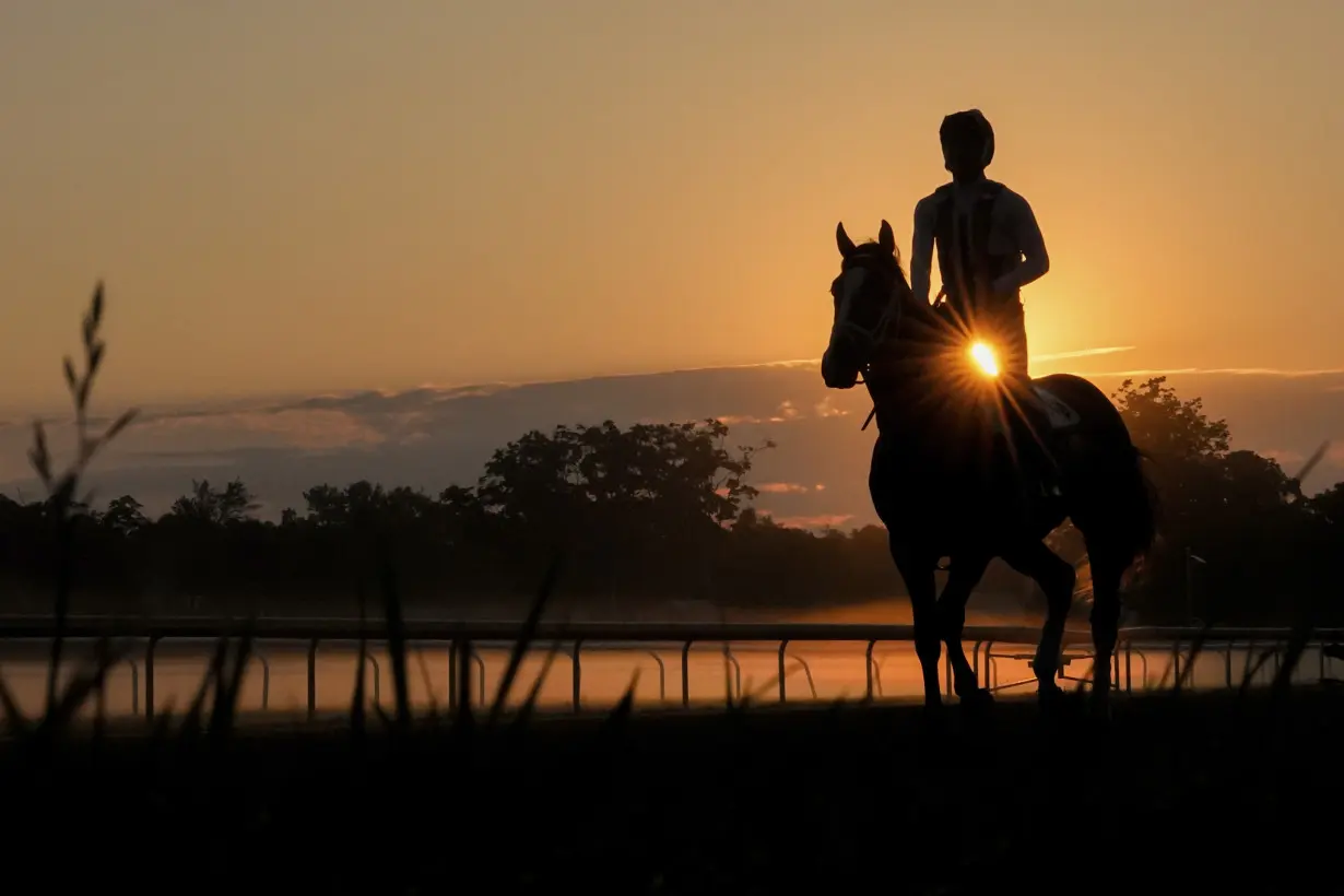 APTOPIX Belmont Stakes Horse Racing