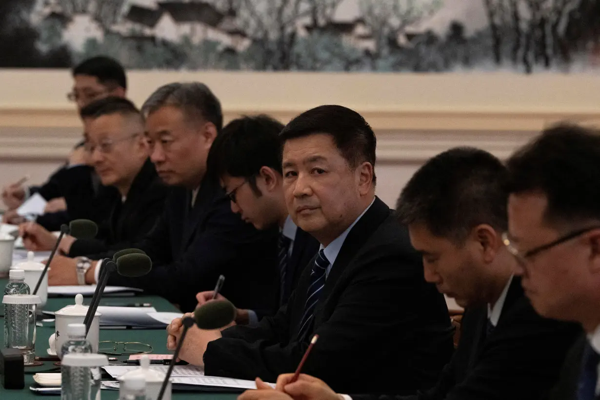 FILE PHOTO: Dr. Rahul Gupta, head of the White House's Office of National Drug Control Policy meets with the Chinese Minister of Public Security Wang Xiaohong, in Beijing