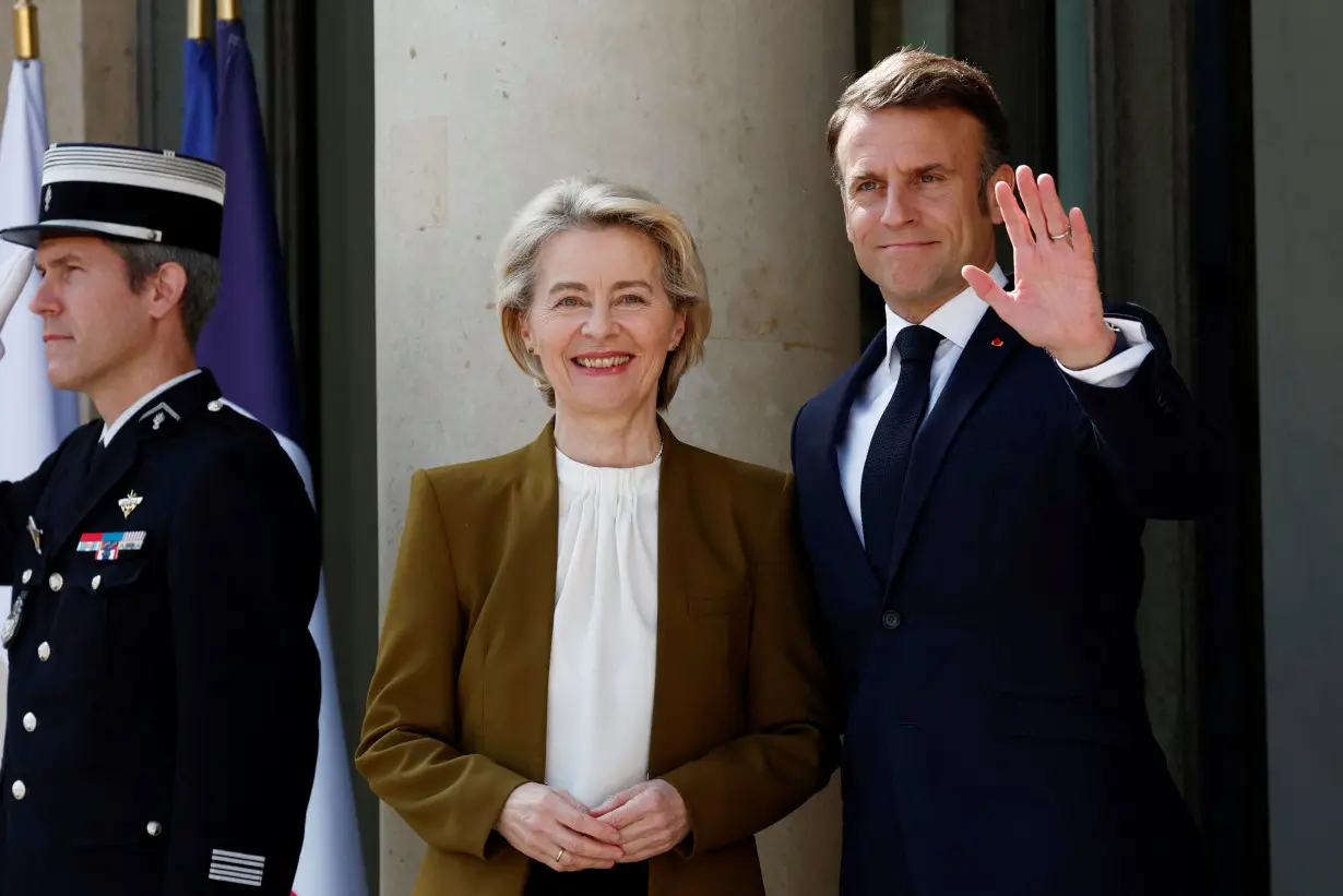 French President Macron and EU Commission President meet China's President Xi in Paris