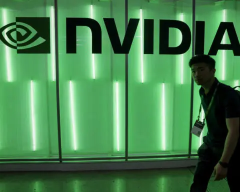 Stocks gain with Nvidia, dollar inches up vs yen