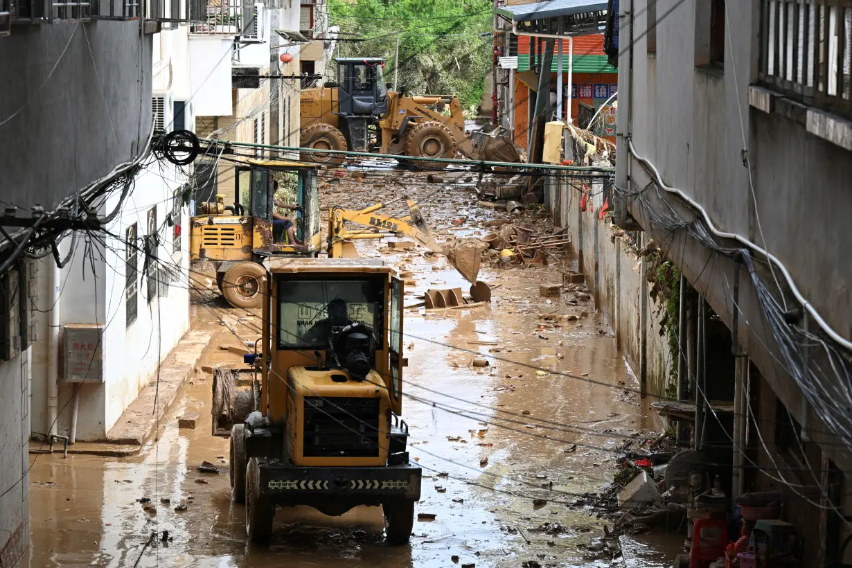 Flooding in Meizhou, Guangdong province