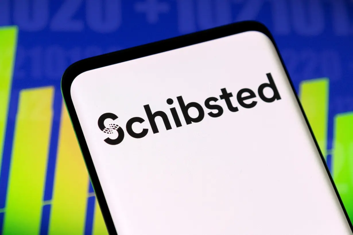 Illustration shows Schibsted logo