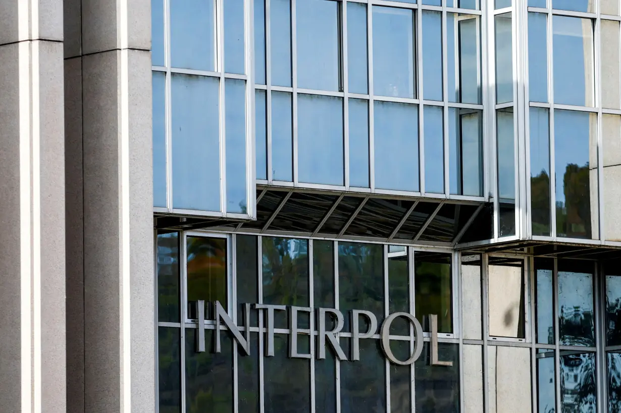 FILE PHOTO: A view shows the International Criminal Police Organization (INTERPOL) headquarters in Lyon