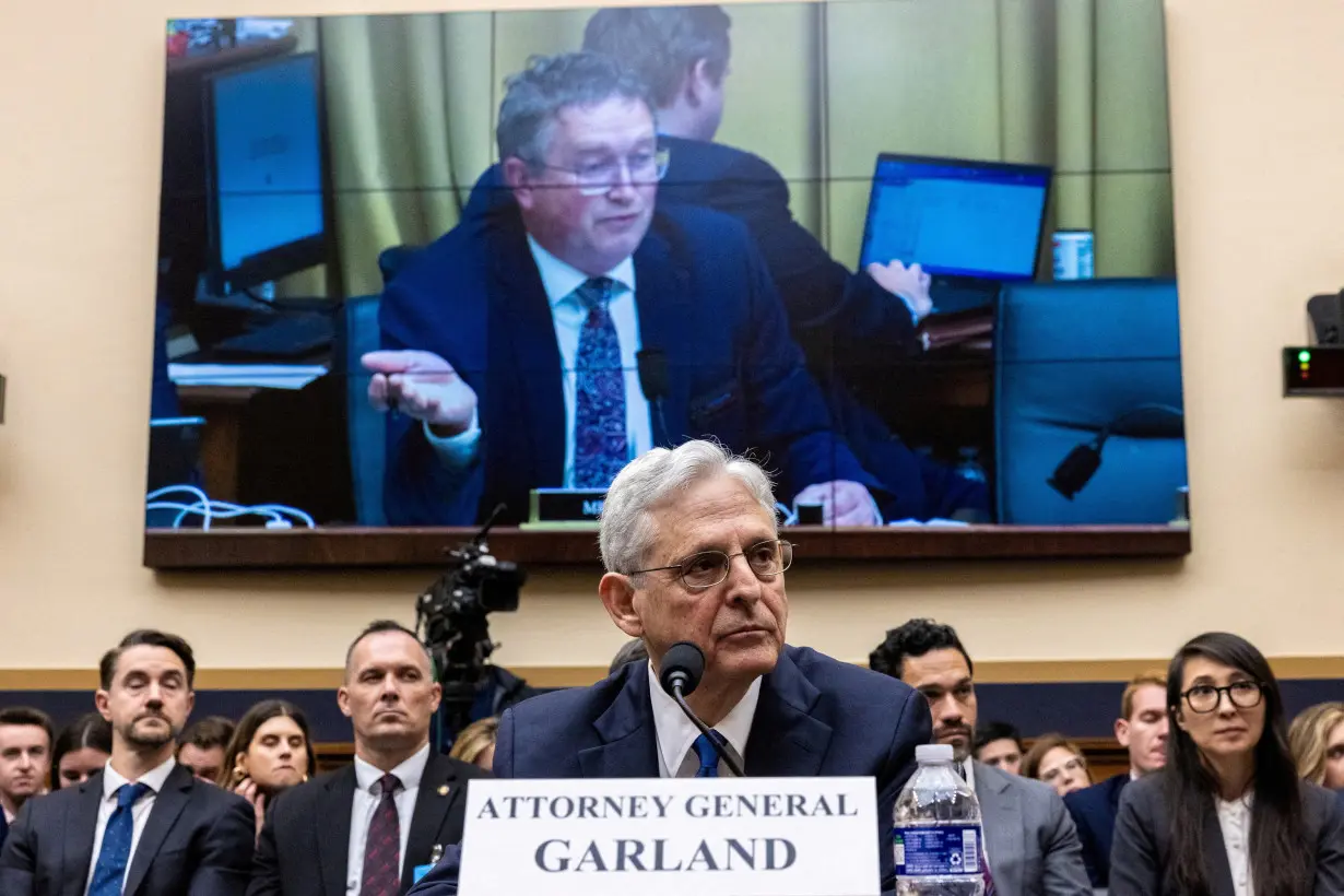 FILE PHOTO: U.S. Attorney General Garland testifies before Republican-led House Judiciary Committee