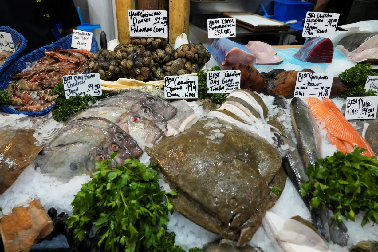 Prices of food at the Borough Market in London