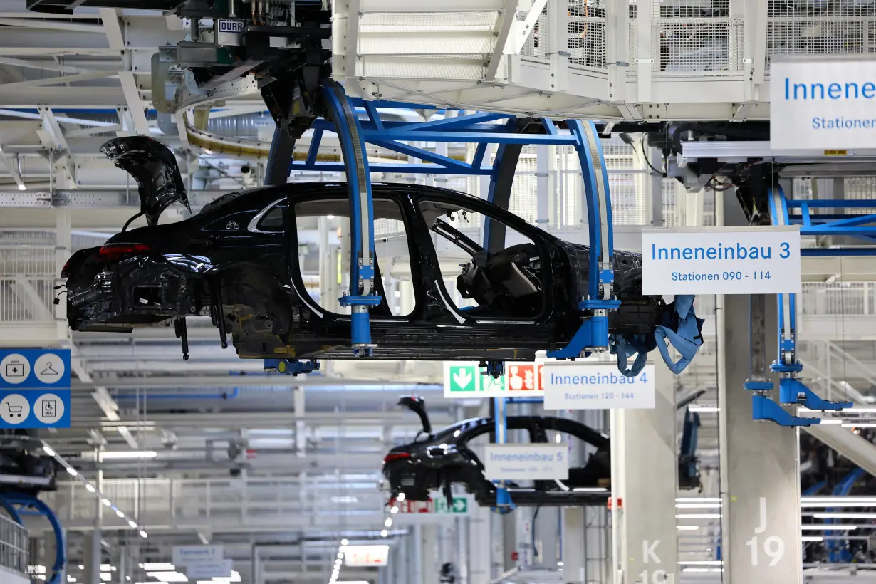 FILE PHOTO: Car assembly halls of Mercedes-Benz