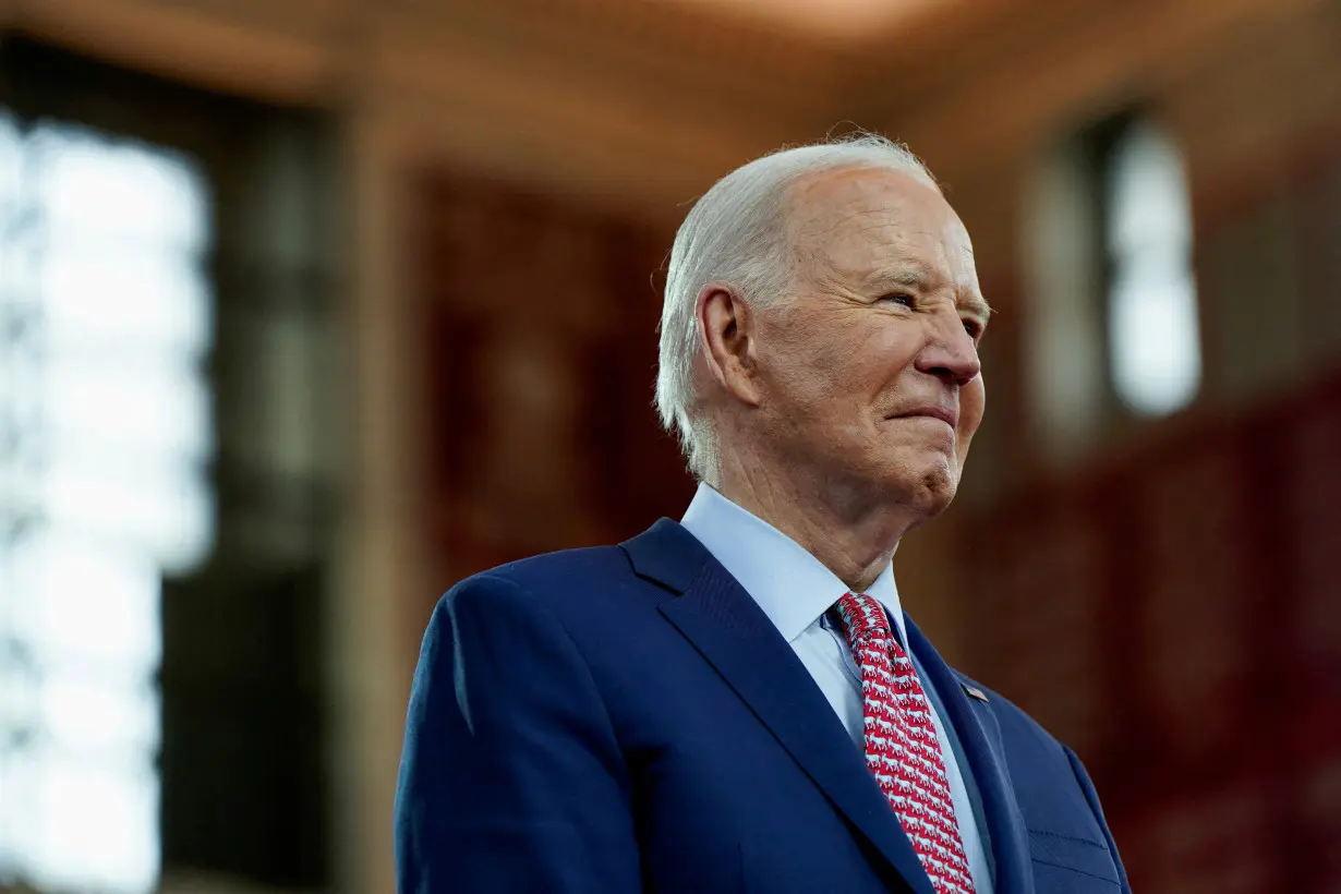 U.S. President Joe Biden attends a campaign event at Girard College in Philadelphia