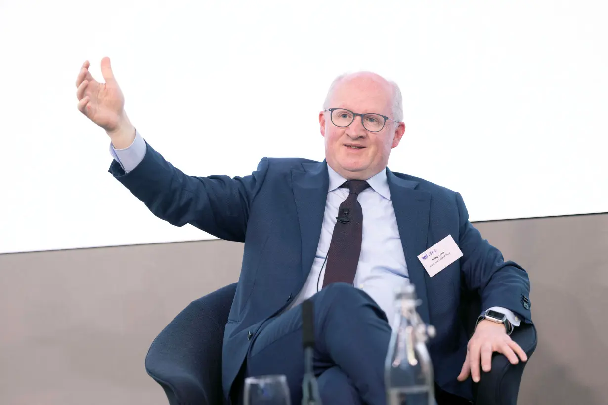 Philip R. Lane Chief Economist, European Central Bank attends an interview in London