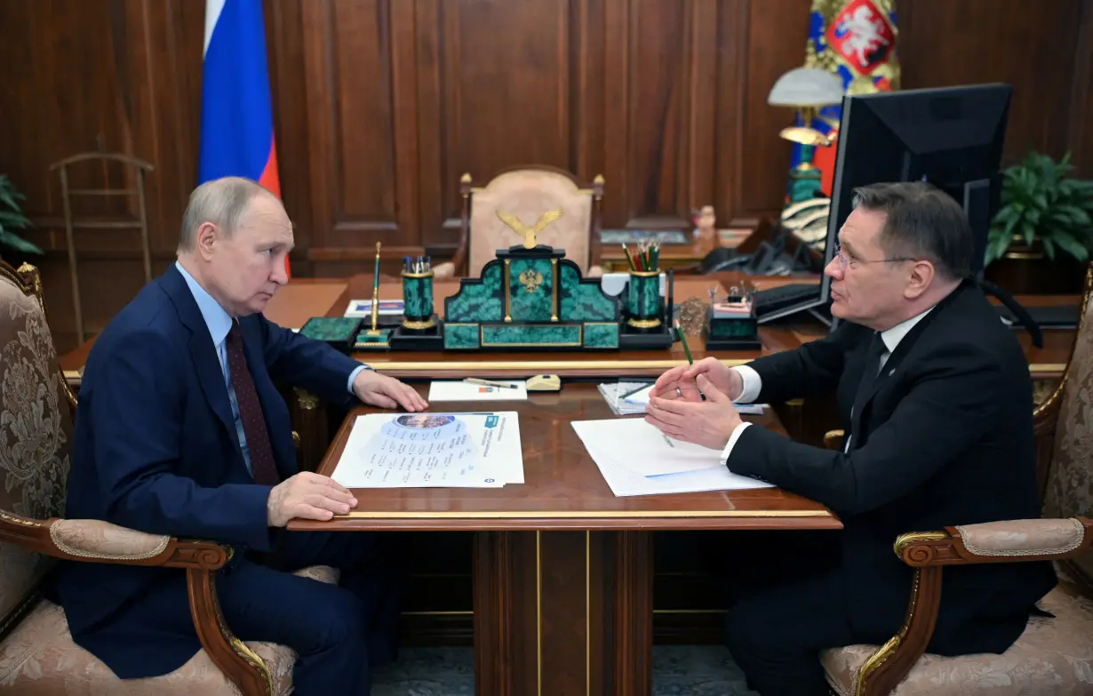 Russian President Putin meets Rosatom Director General Likhachev in Moscow