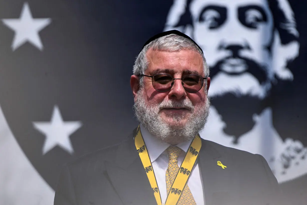 FILE PHOTO: Chief Rabbi Pinchas Goldschmidt and the Jewish people in Europe receive the Charlemagne Prize (Karlspreis) 2024 in Aachen