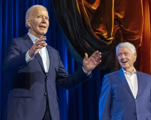 Biden again calls Trump a 'convicted felon' at a fundraiser pushing his 5-day total to around $40M