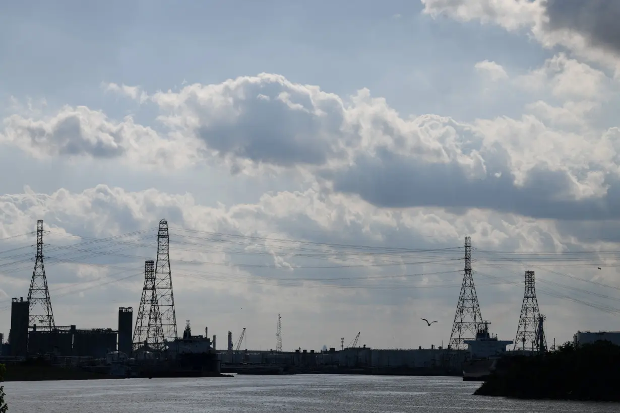 FILE PHOTO: The Houston Ship Channel, part of the Port of Houston, is seen in Pasadena