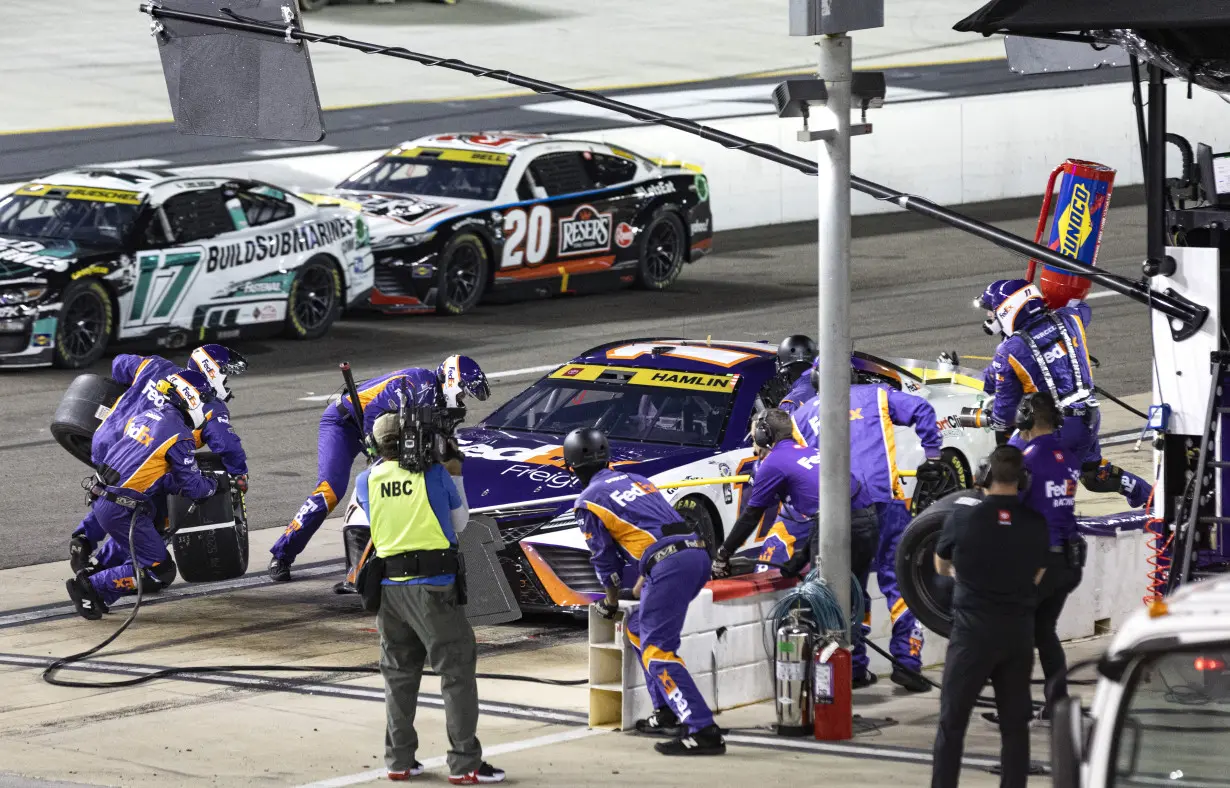 Hamlin wins at Bristol as reigning NASCAR champion Joey Logano eliminated from playoffs