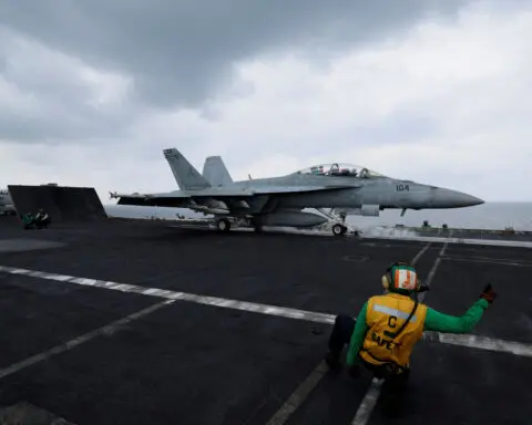 Houthi claim of attack on US aircraft carrier false, US officials say