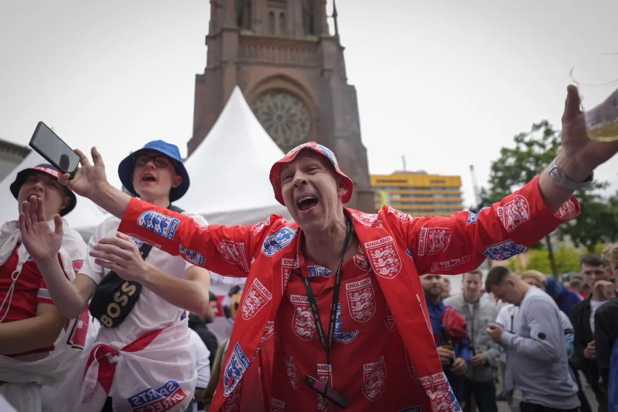 German police intervene to stem clashes between England and Serbia fans before Euro 2024 match