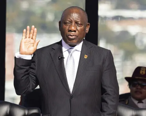 South African president says Parliament will open July 18 amid discord in the new coalition