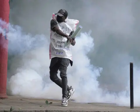 Police clash with protesters in Kenya as the military patrols the streets