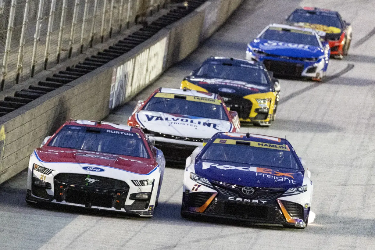 Hamlin wins at Bristol as reigning NASCAR champion Joey Logano eliminated from playoffs