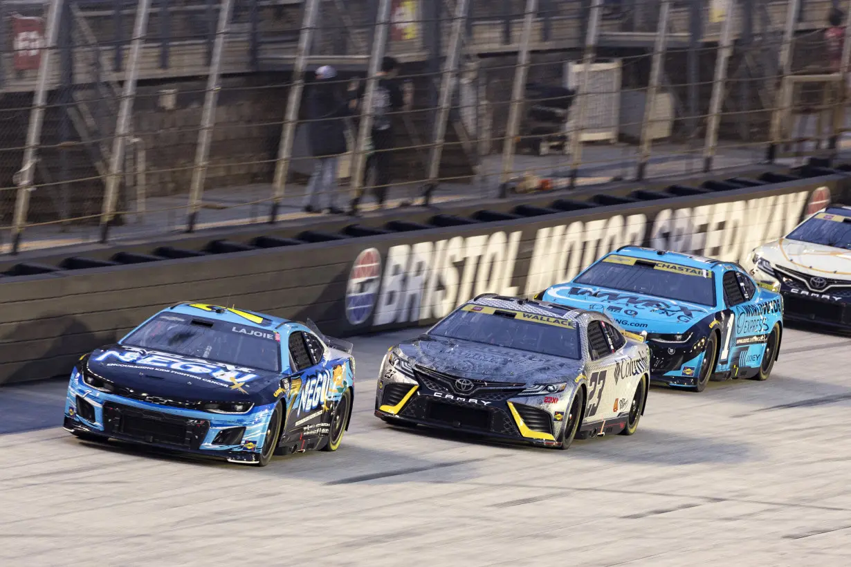 Hamlin wins at Bristol as reigning NASCAR champion Joey Logano eliminated from playoffs