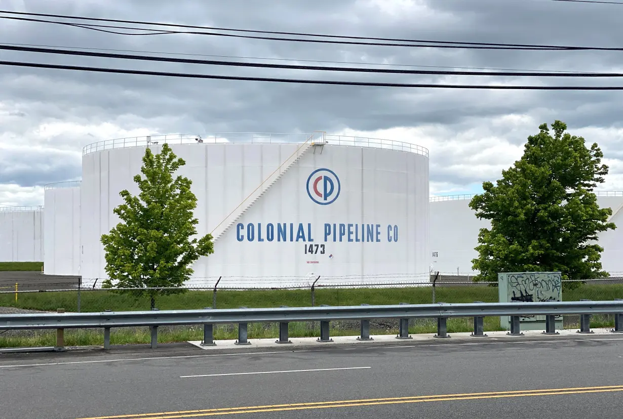 FILE PHOTO: Holding tanks are pictured at Colonial Pipeline's Linden Junction Tank Farm in Woodbridge