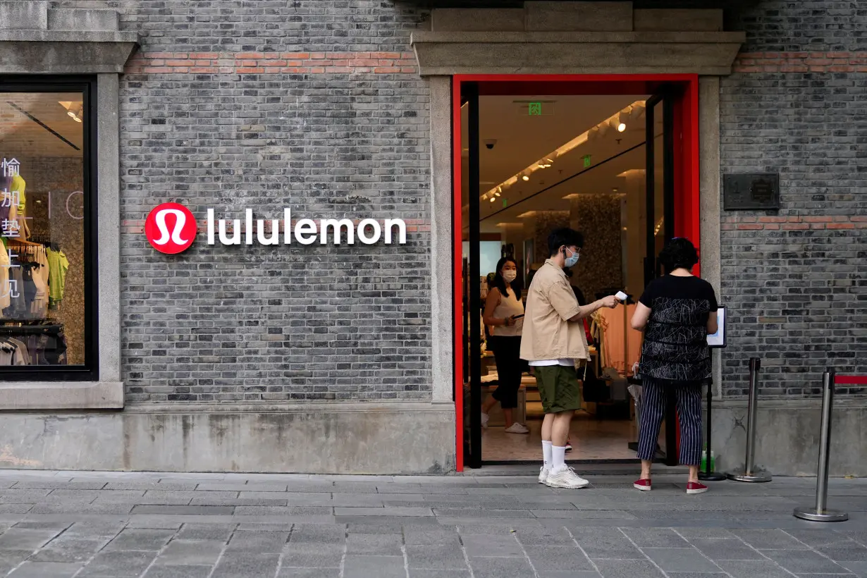 FILE PHOTO: Lululemon store in Shanghai