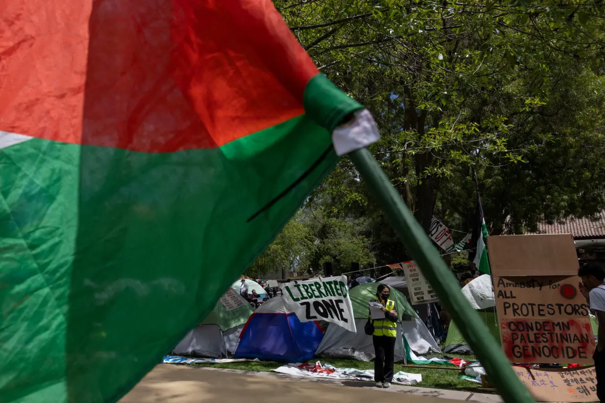 FILE PHOTO: Protests continue at a protest encampment in support of Palestinians at Stanford university