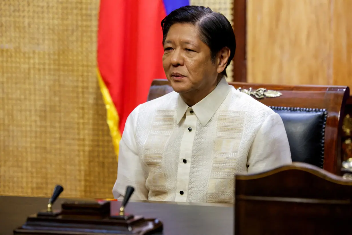 FILE PHOTO: Philippine President Ferdinand Marcos Jr at Malacanang Palace in Manila