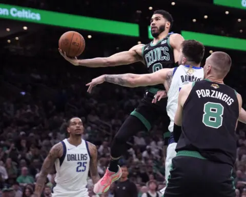 Jayson Tatum knows his shooting numbers aren't great. The Celtics control the NBA Finals anyway