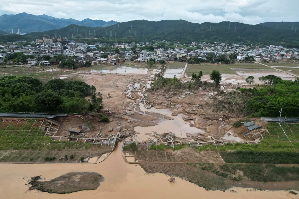 Flooding in Meizhou, Guangdong province