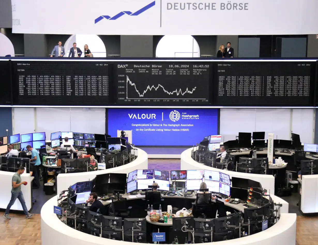 German share price index DAX graph is pictured at the stock exchange in Frankfurt