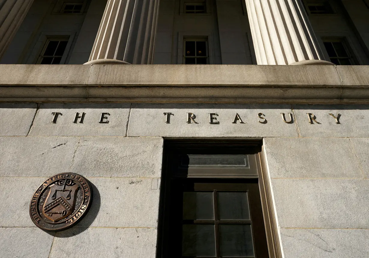 FILE PHOTO: The U.S Treasury building in Washington