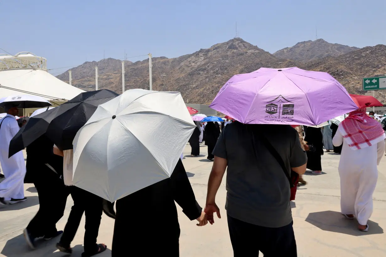 Annual haj pilgrimage in Mina