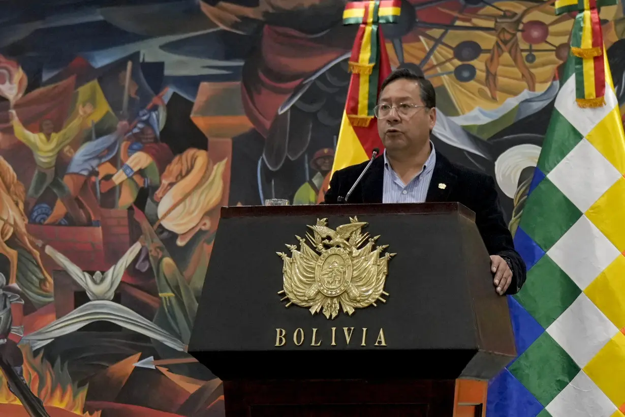 Bolivia’s president lambasts accusations of a self-coup as 'lies' as his supporters rally