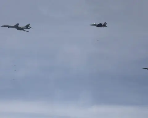 US flies B-1B bomber for first precision bomb drill in 7 years as tensions simmer with North Korea