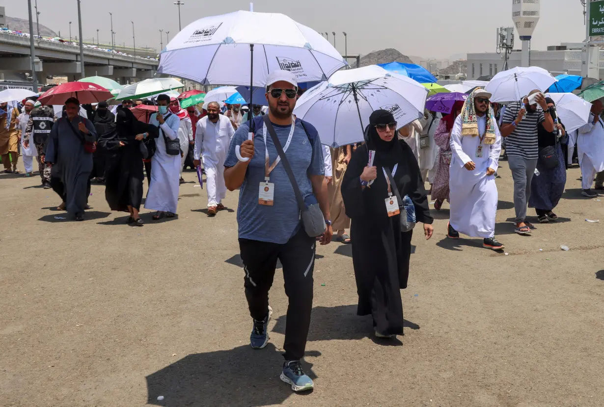 Annual haj pilgrimage in Mina