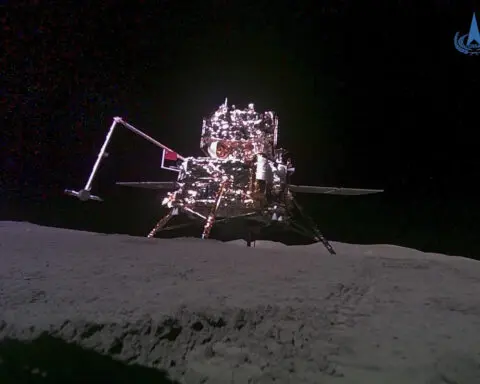 A Chinese lunar probe returns to Earth with the world's first samples from the far side of the moon