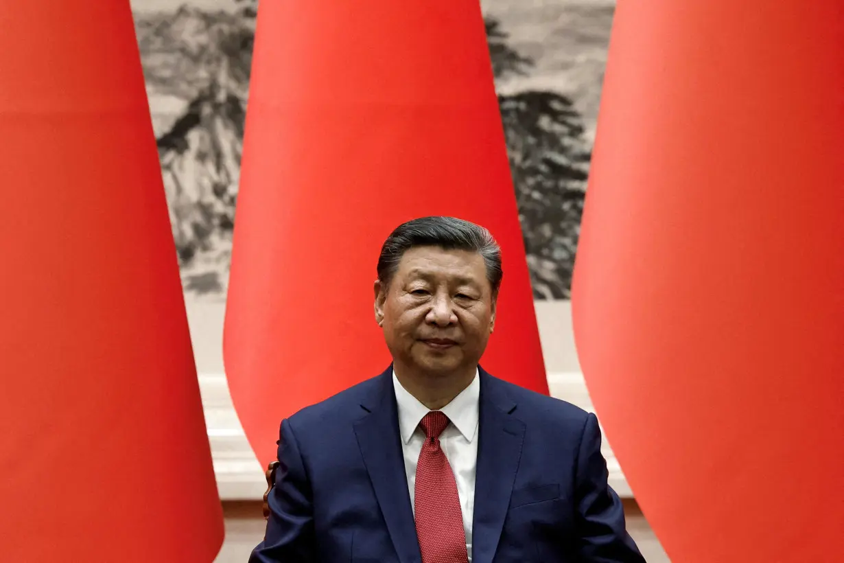 FILE PHOTO: Chinese President Xi Jinping attends a signing ceremony in Beijing