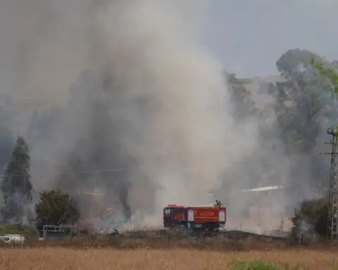 Israeli jets strike targets in Lebanon after missile barrage hits northern areas