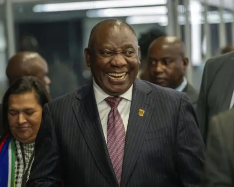South Africa's president urges parties to find common ground in talks after election deadlock