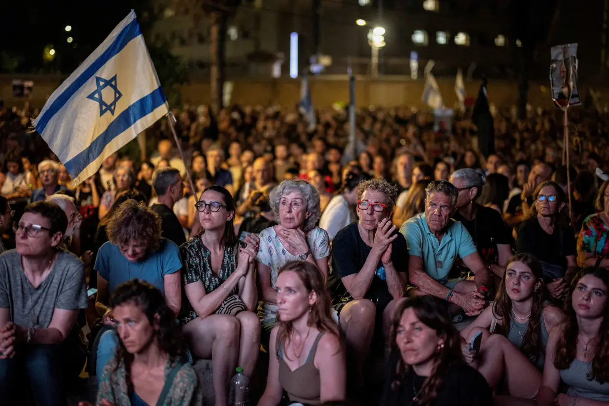 FILE PHOTO: Rally in support of hostages in Gaza in Tel Aviv