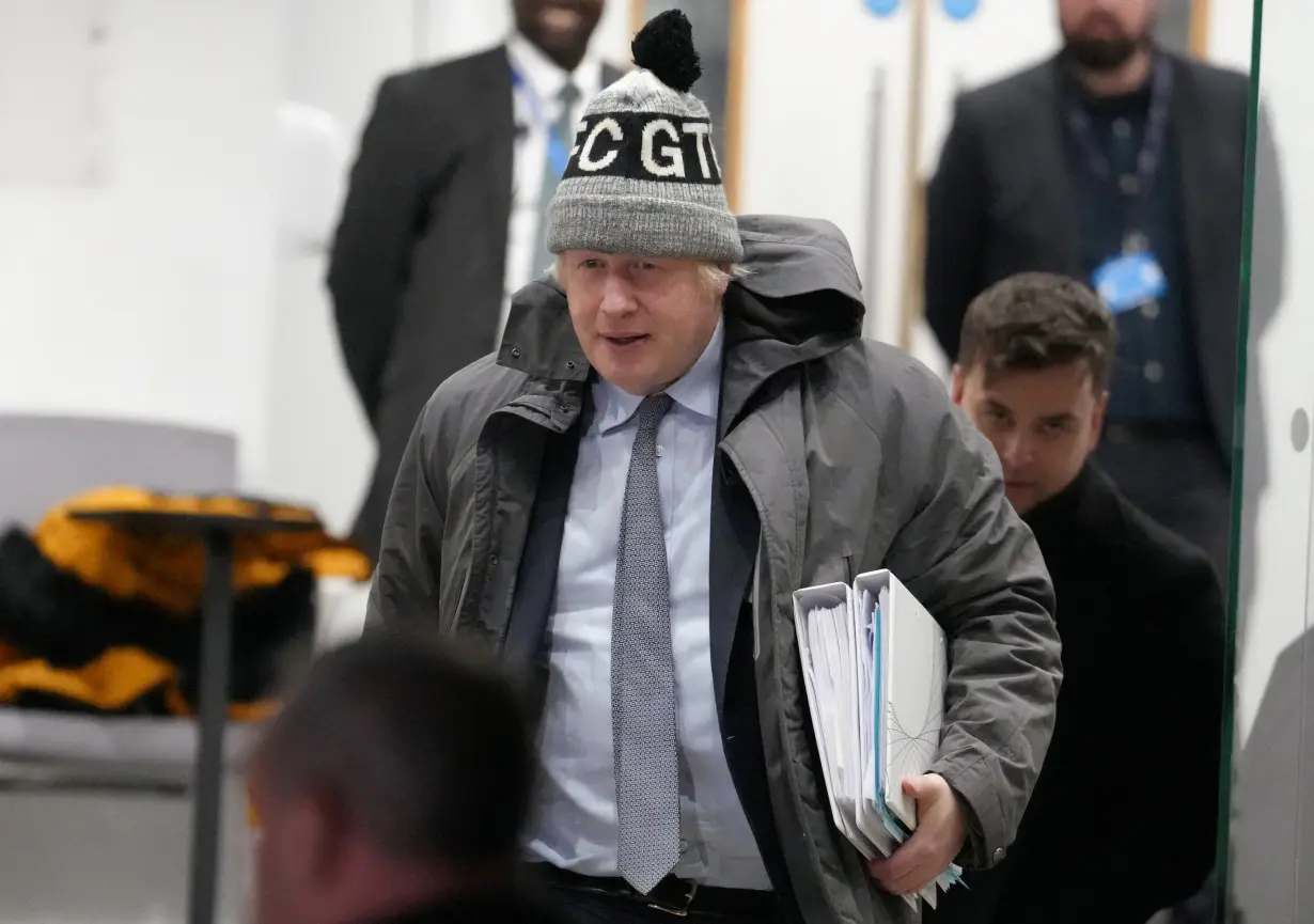 Former British Prime Minister Boris Johnson gives evidence to UK COVID Inquiry in London