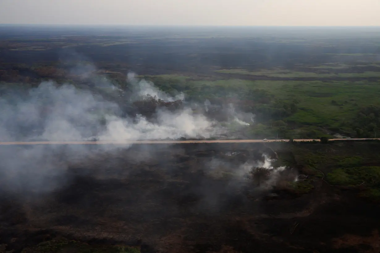 FILE PHOTO: Fires in Brazil's Pantanal wetland