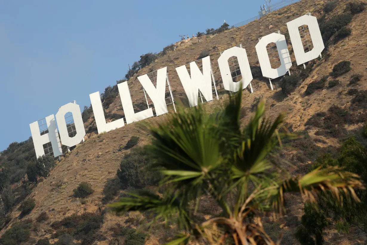 FILE PHOTO: The Hollywood sign is seen in Hollywood