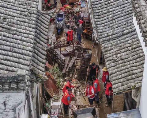 Rescuers find family of 6 dead in landslide in eastern China, as severe weather warning extended